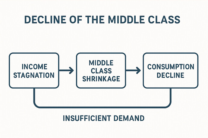 Decline of the Middle Class Flowchart