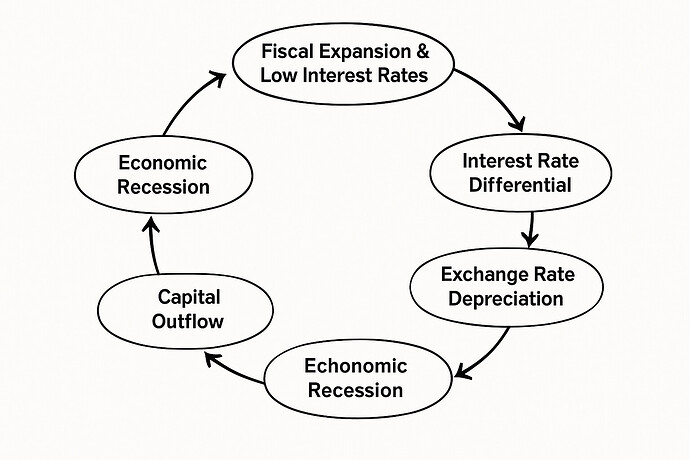 Exchange Rate Depreciation and Capital Flow Cycle