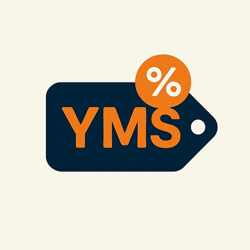 YMS价格标签与百分比气泡